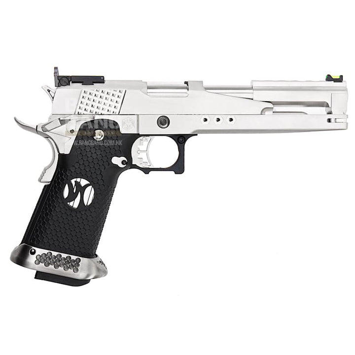 AW Custom HX22 Series Gold Standard IPSC Gas Blowback Pistol - Silver - Bang Bang Airsoft