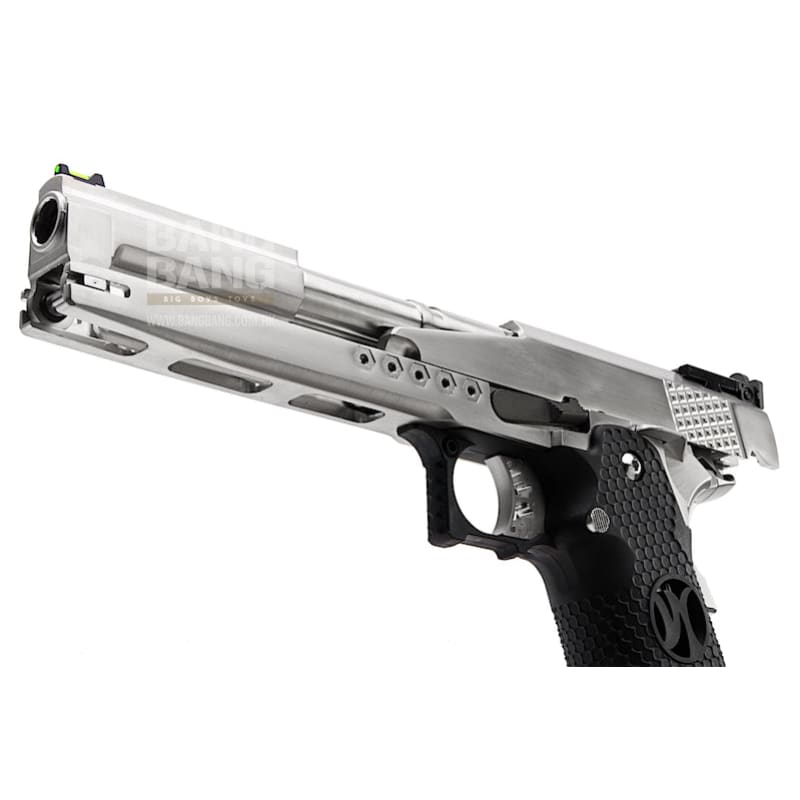 AW Custom HX22 Series Gold Standard IPSC Gas Blowback Pistol - Silver - Bang Bang Airsoft