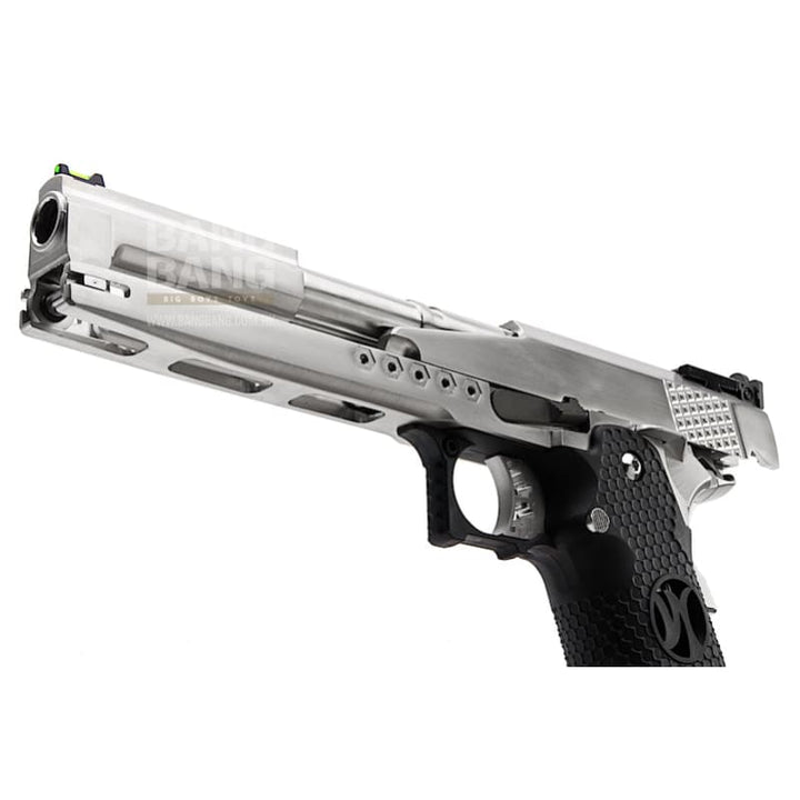 AW Custom HX22 Series Gold Standard IPSC Gas Blowback Pistol - Silver - Bang Bang Airsoft