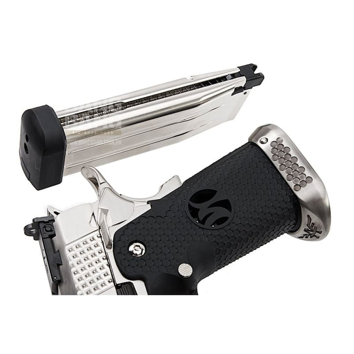 AW Custom HX22 Series Gold Standard IPSC Gas Blowback Pistol - Silver - Bang Bang Airsoft