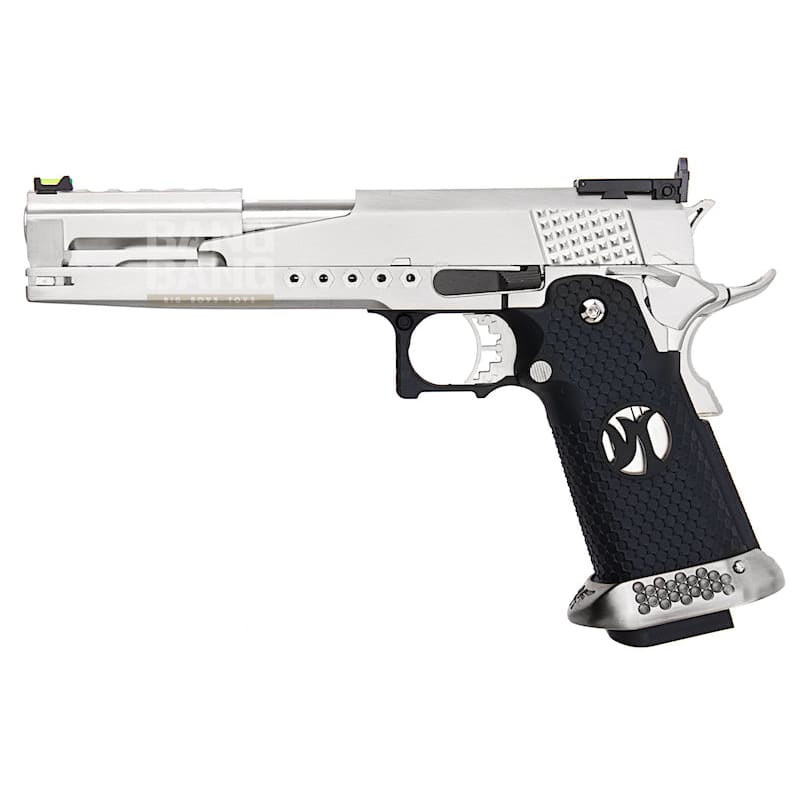 AW Custom HX22 Series Gold Standard IPSC Gas Blowback Pistol - Silver - Bang Bang Airsoft