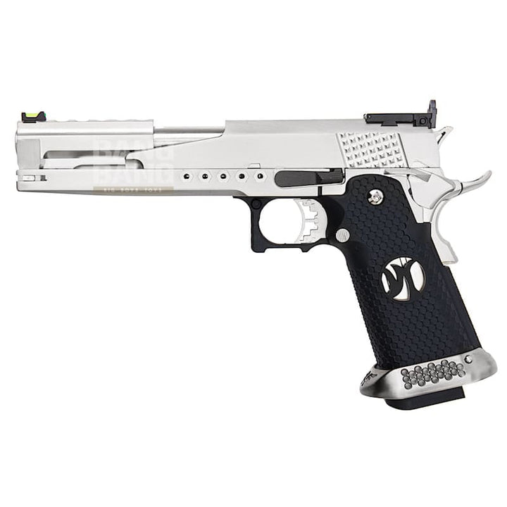 AW Custom HX22 Series Gold Standard IPSC Gas Blowback Pistol - Silver - Bang Bang Airsoft
