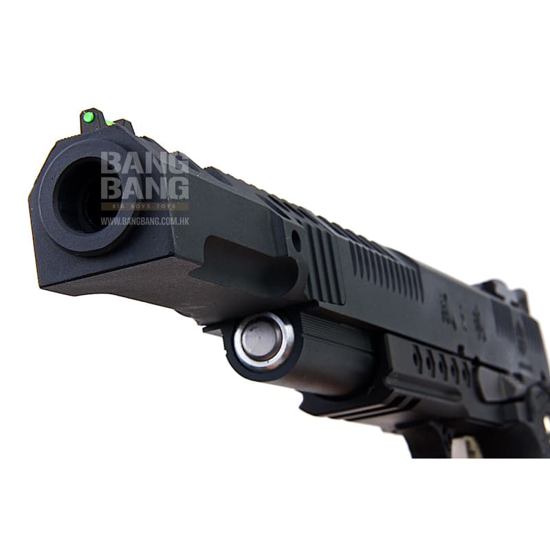 AW Custom HX24 Series 'Wind Velocity' IPSC Gas Blowback Pistol - Black - Bang Bang Airsoft