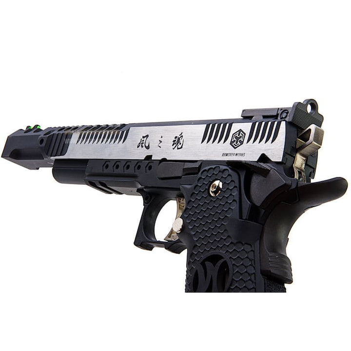AW Custom HX24 Series 'Wind Velocity' IPSC Gas Blowback Pistol - Two Tone - Bang Bang Airsoft