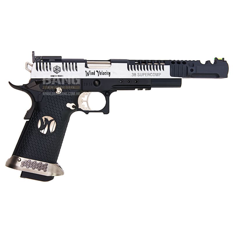 AW Custom HX24 Series 'Wind Velocity' IPSC Gas Blowback Pistol - Two Tone - Bang Bang Airsoft