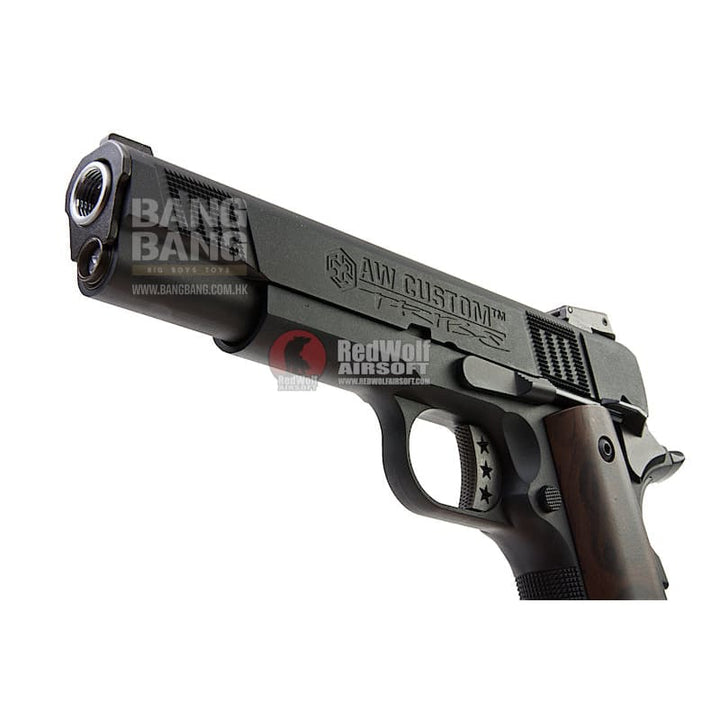 AW Custom Iconic 1911 Gas Blowback Pistol - Black - Bang Bang Airsoft