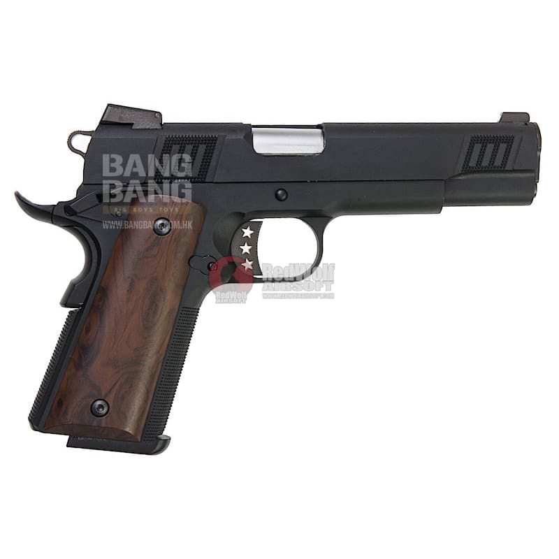 AW Custom Iconic 1911 Gas Blowback Pistol - Black - Bang Bang Airsoft
