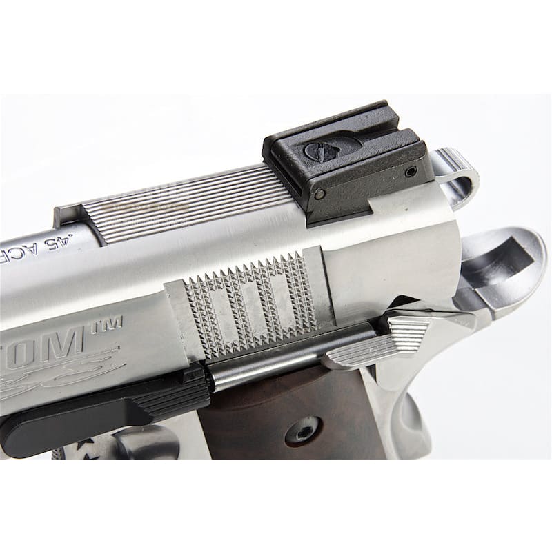 AW Custom Iconic 1911 Gas Blowback Pistol - Silver - Bang Bang Airsoft