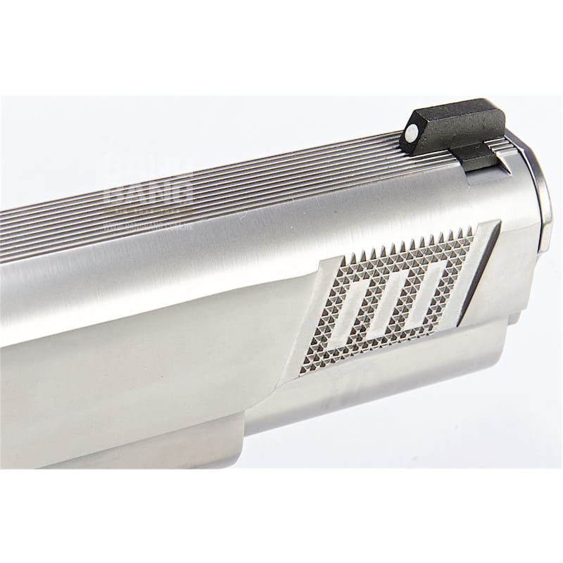 AW Custom Iconic 1911 Gas Blowback Pistol - Silver - Bang Bang Airsoft