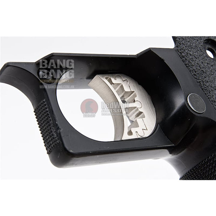 AW Custom Trigger Kit 1 for Tokyo Marui / WE / AW Hi Capa Series - Curved Trigger - Silver - Bang Bang Airsoft