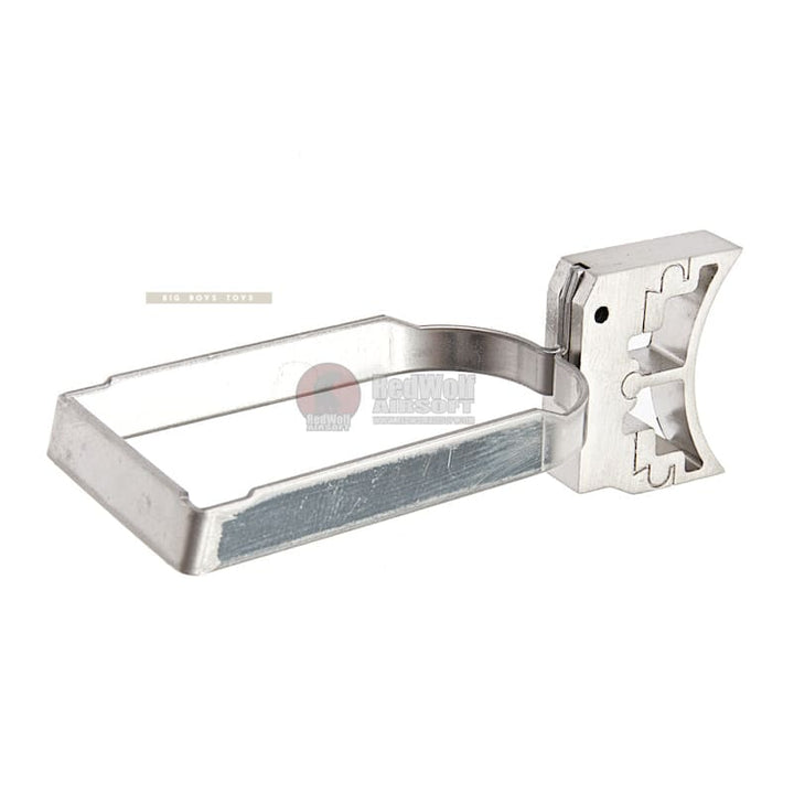 AW Custom Trigger Kit 1 for Tokyo Marui / WE / AW Hi Capa Series - Curved Trigger - Silver - Bang Bang Airsoft
