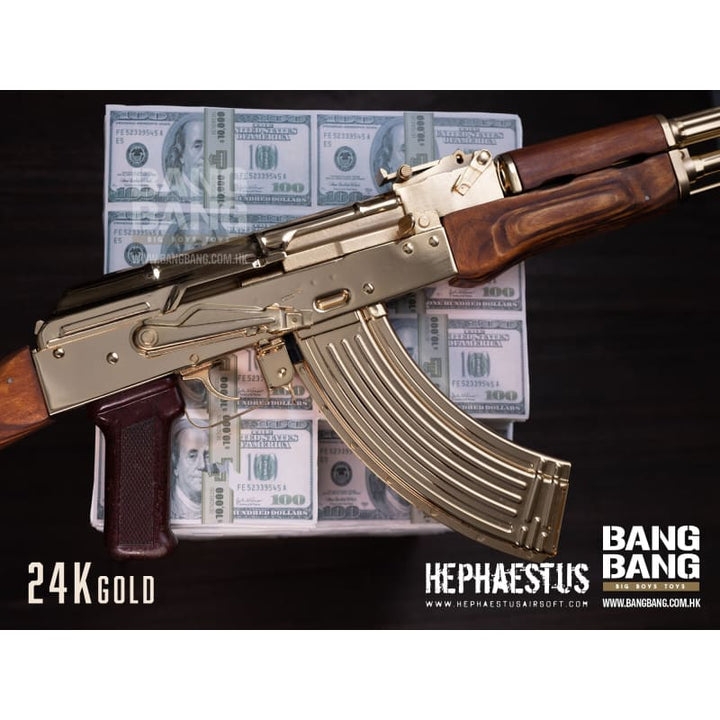 BANG BANG CUSTOM 24K GOLD CLASSIC AKM (BY HEPHAESTUS) - Bang Bang Airsoft