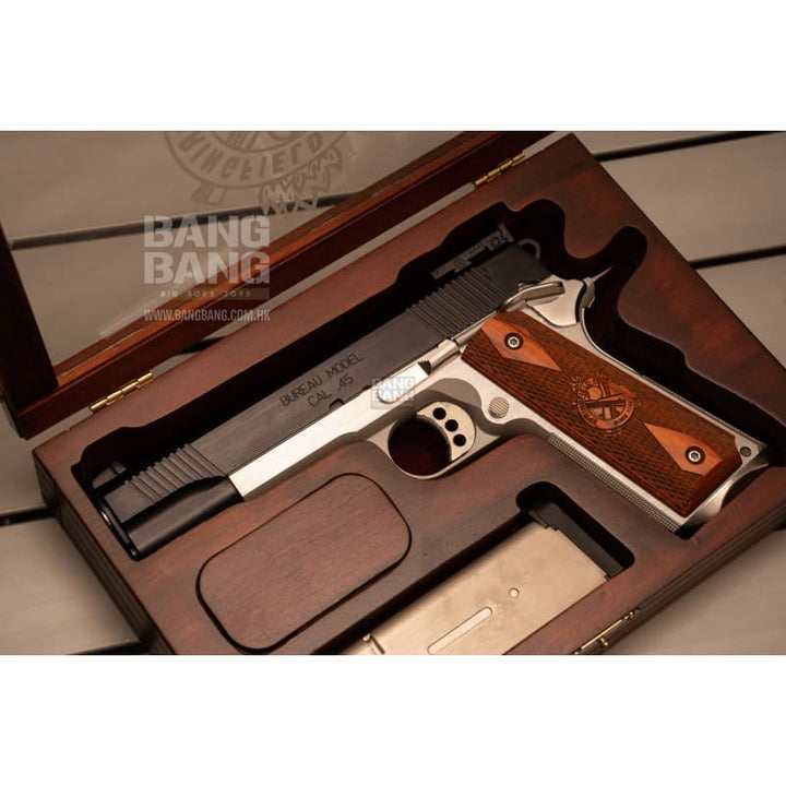 Bang Bang Custom build SP 1911 complete airsoft with mag and wooden box - Bang Bang Airsoft