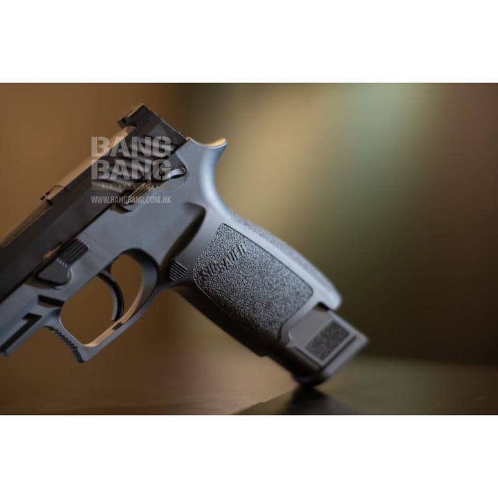 BANG BANG CUSTOM SIG AIR P320 M17 6MM GBB PISTOL (CERAKOTE BLACK SLIDE & Grey Frame)) - Bang Bang Airsoft