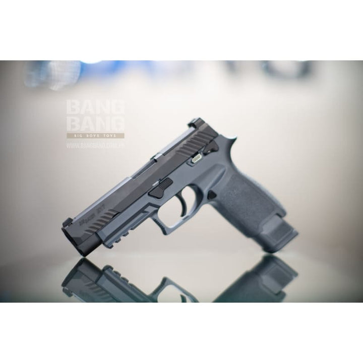 BANG BANG CUSTOM SIG AIR P320 M17 6MM GBB PISTOL (CERAKOTE BLACK SLIDE & Grey Frame)) - Bang Bang Airsoft