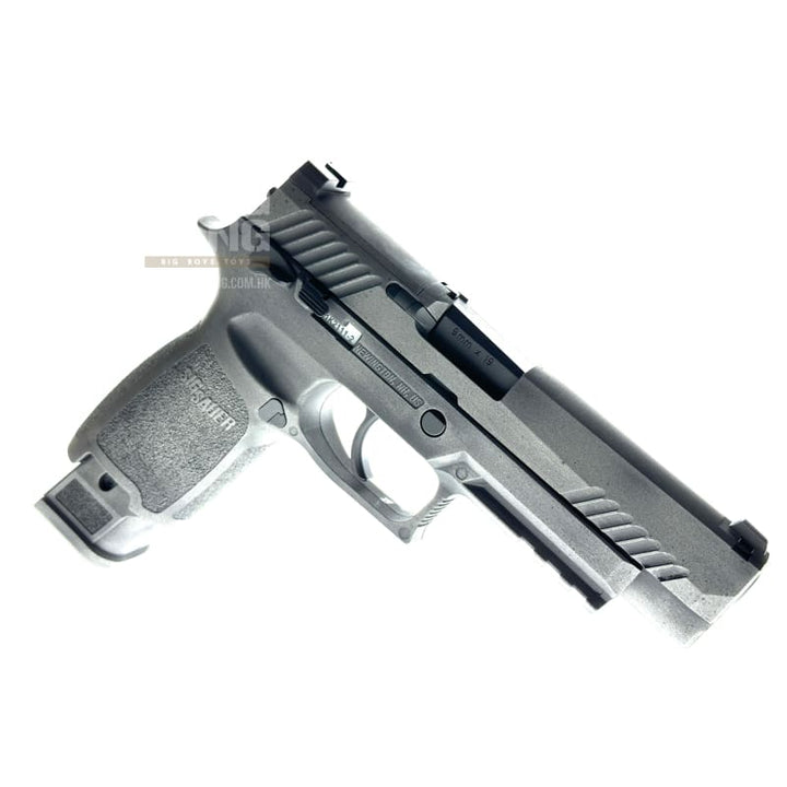 BANG BANG CUSTOM SIG AIR P320 M17 6MM GBB PISTOL (CERAKOTE Grey Battleworn) *** - Bang Bang Airsoft