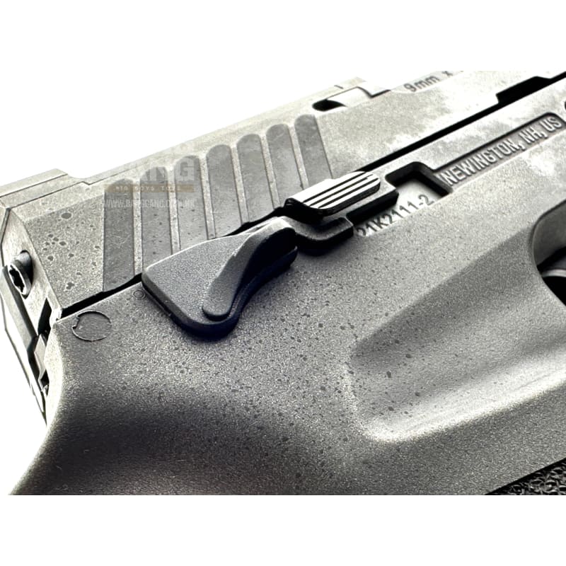 BANG BANG CUSTOM SIG AIR P320 M17 6MM GBB PISTOL (CERAKOTE Grey Battleworn) *** - Bang Bang Airsoft