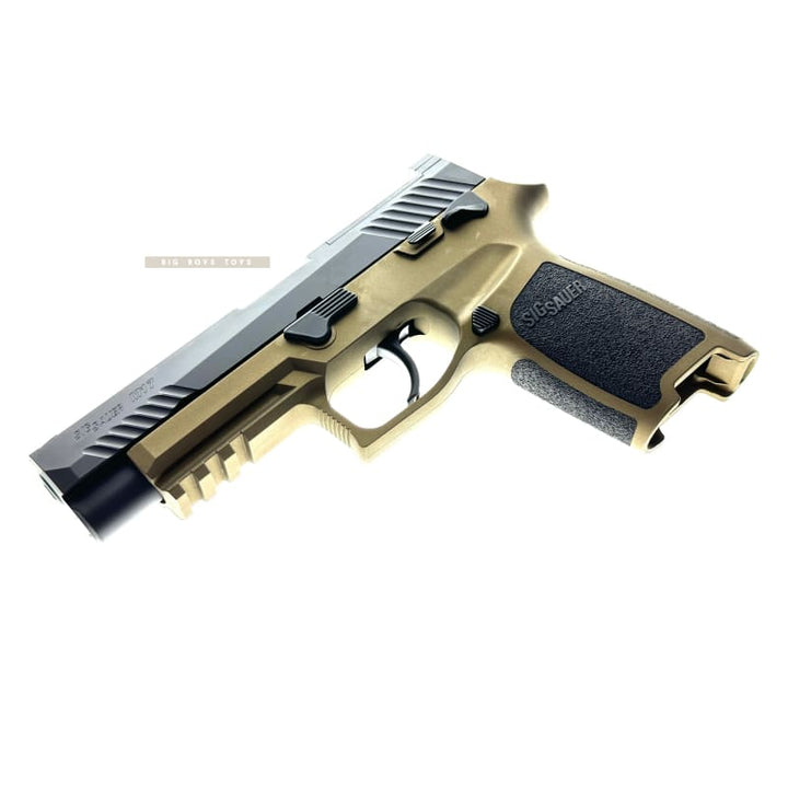 BANG BANG CUSTOM SIG AIR P320 M17 6MM GBB PISTOL (CERAKOTE Two Tone - Burnt Bronze/Black) *** - Bang Bang Airsoft