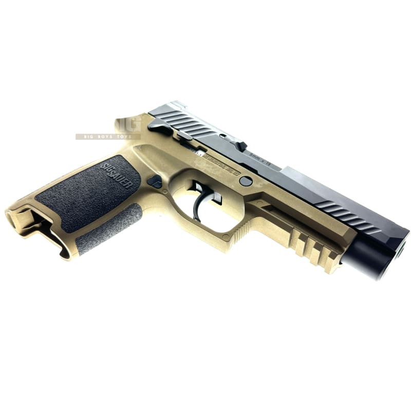 BANG BANG CUSTOM SIG AIR P320 M17 6MM GBB PISTOL (CERAKOTE Two Tone - Burnt Bronze/Black) *** - Bang Bang Airsoft