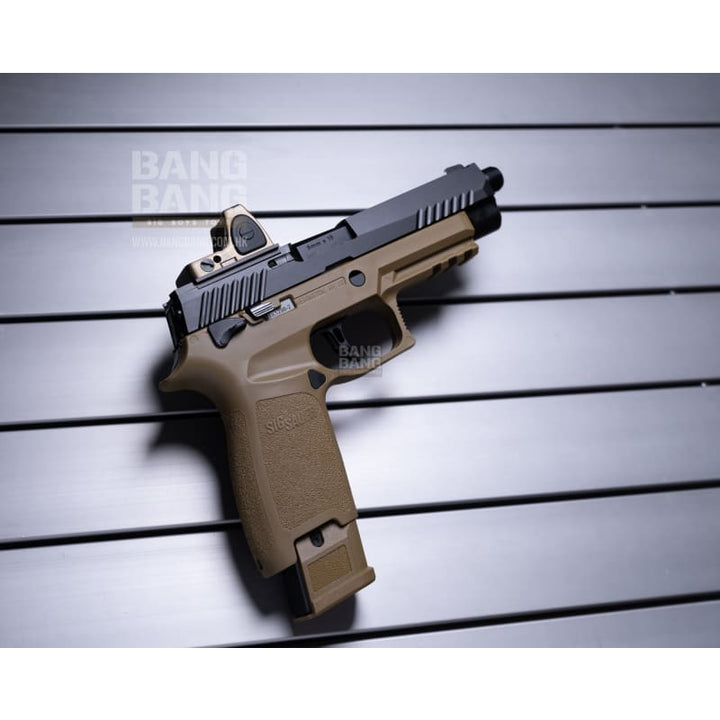 Bang Bang Custom SIG AIR P320 M17 Aluminum Slide Complete Pistol with Red Dot - Two Tone - Bang Bang Airsoft