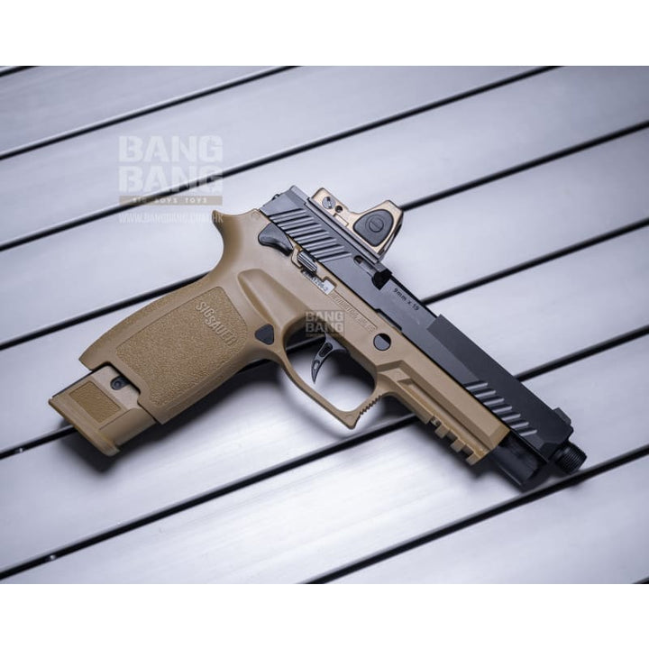 Bang Bang Custom SIG AIR P320 M17 Aluminum Slide Complete Pistol with Red Dot - Two Tone - Bang Bang Airsoft