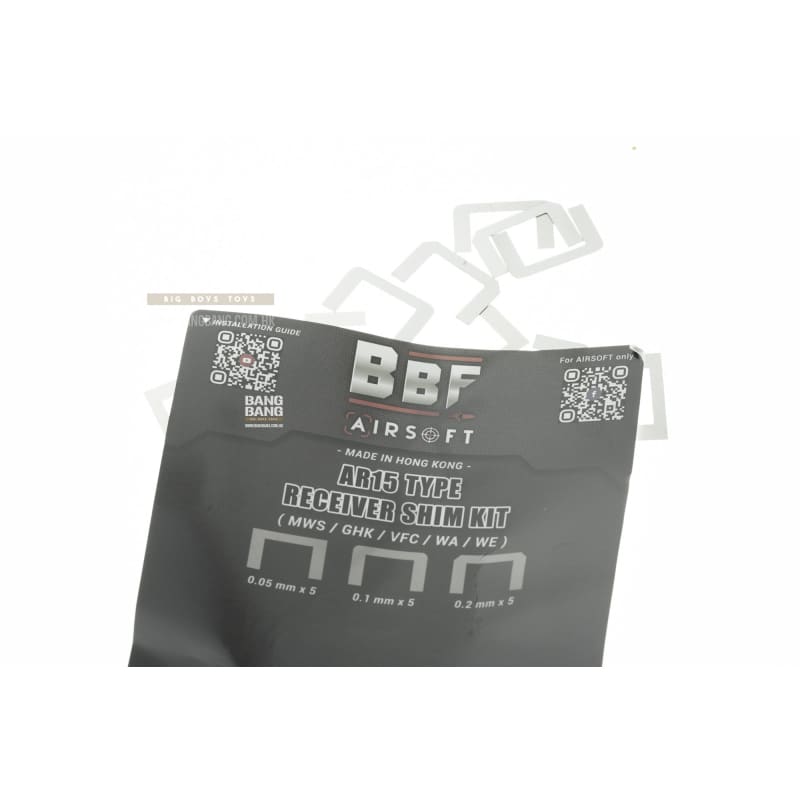 BBF Airsoft AR15 Type Receiver Shim Kit (MWS / GHK / VFC / WA / WE) - Bang Bang Airsoft