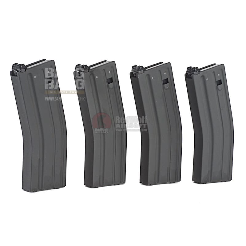 Blackcat Airsoft Aluminium 30 / 120 rds Magazine for Systema PTW (4 PACK) - Bang Bang Airsoft