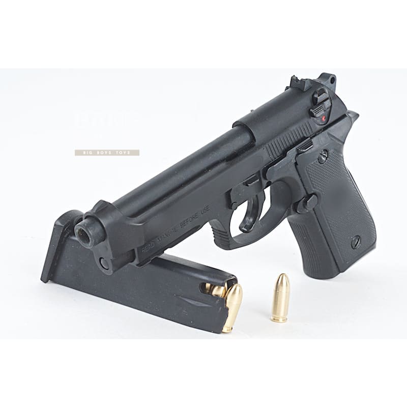 Blackcat Airsoft Min Model Gun M92F (Shell Ejection) - Black - Bang Bang Airsoft