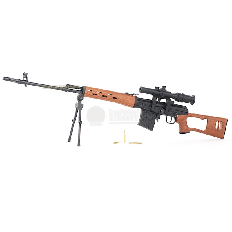 Blackcat Airsoft Mini Model Gun SVD - Wooden - Bang Bang Airsoft