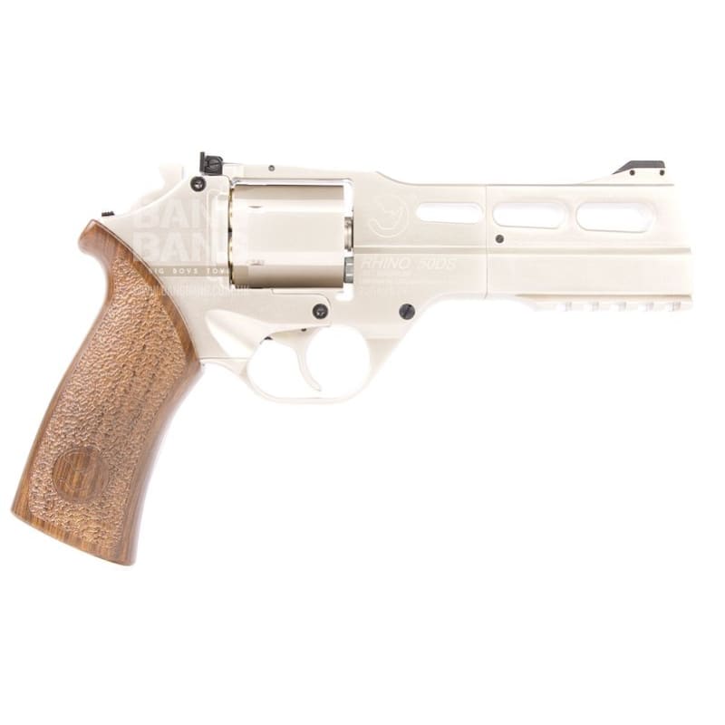 BO Chiappa Rhino 50DS .357 Magnum CO2 Revolver - Sliver - Bang Bang Airsoft