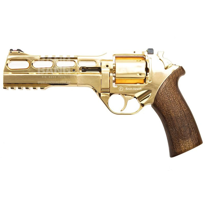 BO Manufacture Chiappa Rhino 60DS .357 Magnum Style Airsoft CO2 Revolver - Gold 18K (Limited Edition) - Bang Bang Airsoft