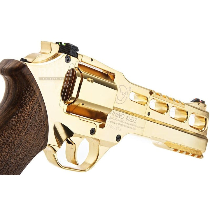 BO Manufacture Chiappa Rhino 60DS .357 Magnum Style Airsoft CO2 Revolver - Gold 18K (Limited Edition) - Bang Bang Airsoft