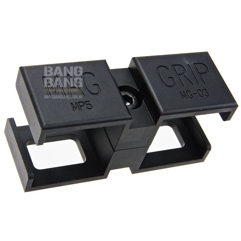 Bow Master VFC MP5 GBB / Tokyo Marui MP5 NGRS Dual Magazine Clamp - Black - Bang Bang Airsoft