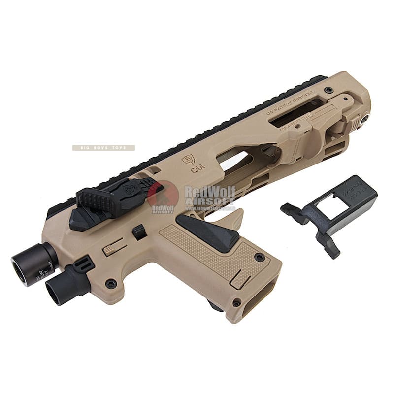 CAA Airsoft Division MICRO RONI G5 Pistol - Carbine Conversion for Glock Series - DE - Bang Bang Airsoft