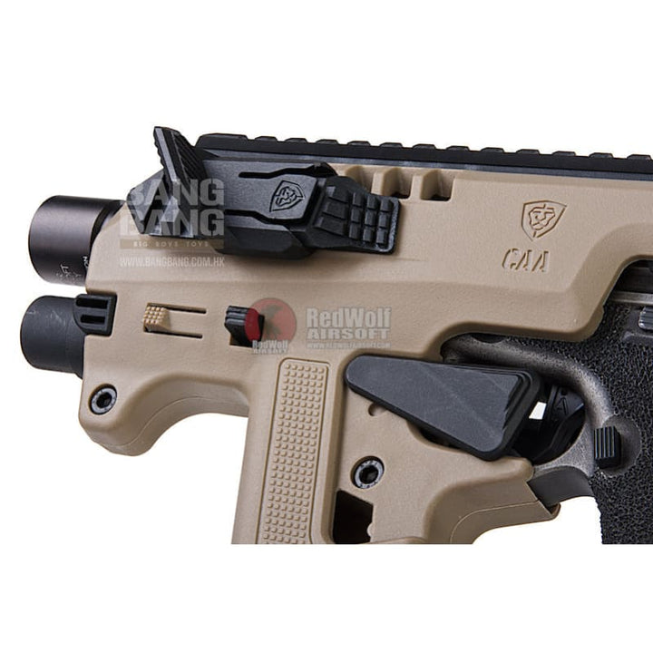 CAA Airsoft Division MICRO RONI G5 Pistol - Carbine Conversion for Glock Series - DE - Bang Bang Airsoft
