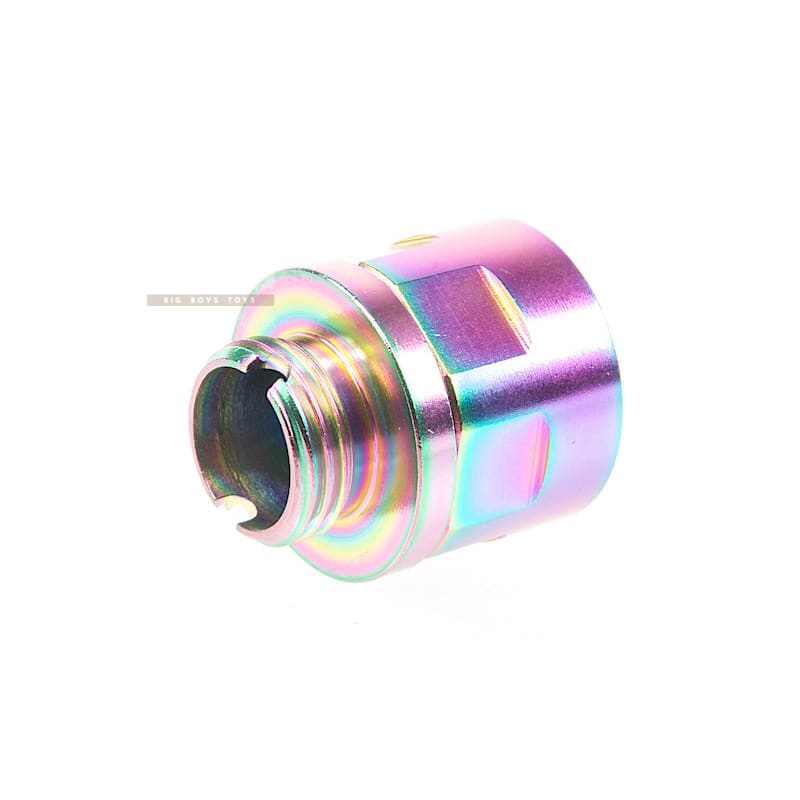 COWCOW Technology A01 Stainless Steel Silencer Adapter (11mm CW to 14mm CCW) - Rainbow - Bang Bang Airsoft