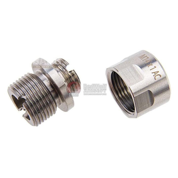 COWCOW Technology A01 Stainless Steel Silencer Adapter (11mm - Bang Bang Airsoft