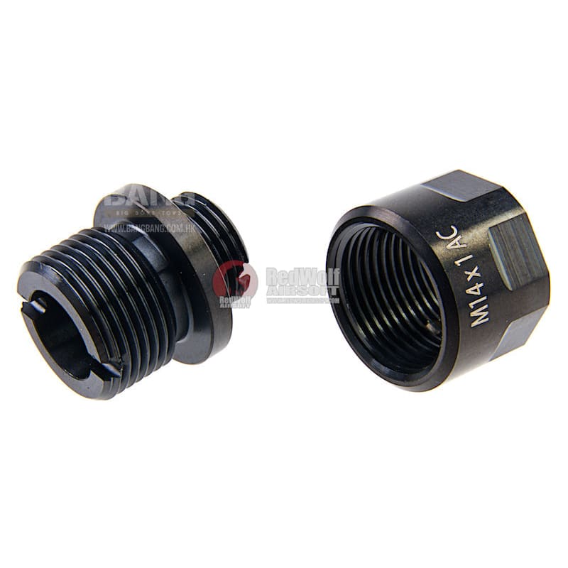 COWCOW Technology A01 Stainless Steel Silencer Adapter (11mm - Bang Bang Airsoft