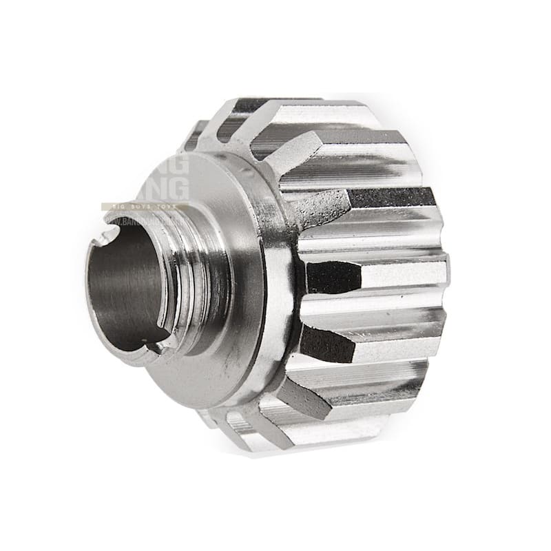 COWCOW Technology A02 Stainless Steel Silencer Adapter (11mm CW to 14mm CCW) - Silver - Bang Bang Airsoft