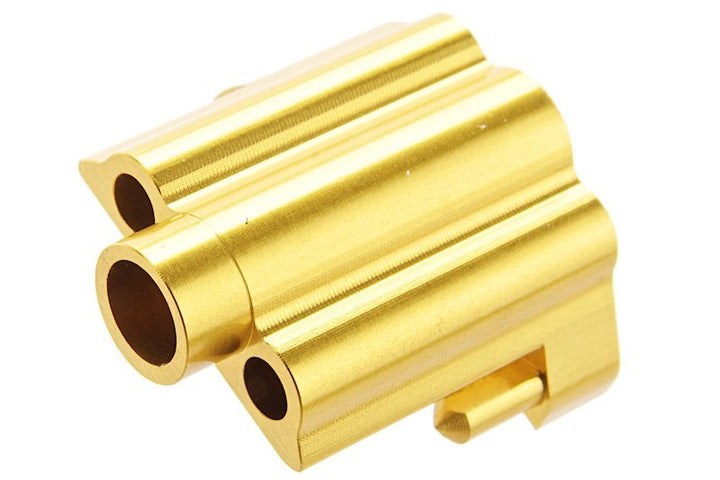 COWCOW Technology AAP 01 GBB Airsoft Nozzle Block (CNC Aluminium, Gold) - Bang Bang Airsoft