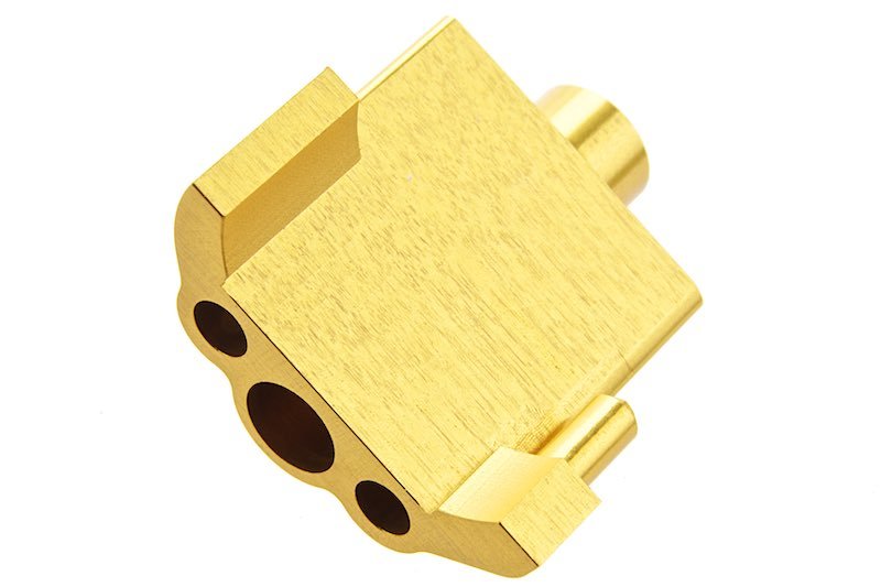 COWCOW Technology AAP 01 GBB Airsoft Nozzle Block (CNC Aluminium, Gold) - Bang Bang Airsoft