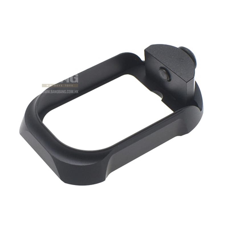 COWCOW Technology Aluminum CNC G19 Tactical Magwell for Tokyo Marui Model 19 & Umarex/VFC G19 GBBP - Black - Bang Bang Airsoft