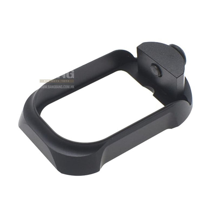 COWCOW Technology Aluminum CNC G19 Tactical Magwell for Tokyo Marui Model 19 & Umarex/VFC G19 GBBP - Black - Bang Bang Airsoft