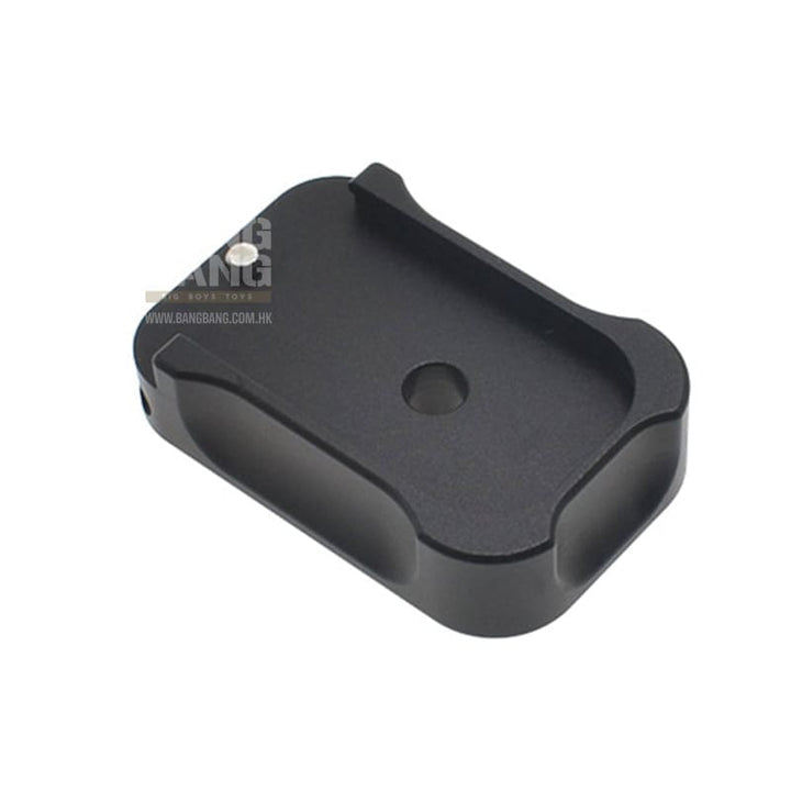 COWCOW Technology Aluminum CNC Tactical G Magbase for Tokyo Marui G - Series GBB Pistol - Black - Bang Bang Airsoft