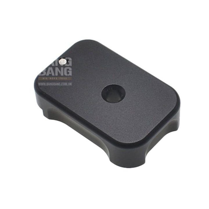 COWCOW Technology Aluminum CNC Tactical G Magbase for Tokyo Marui G - Series GBB Pistol - Black - Bang Bang Airsoft