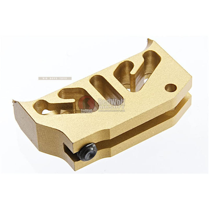 COWCOW Technology Aluminum CNC Trigger T2 for Tokyo Marui Hi - Capa & 1911 GBB - Gold - Bang Bang Airsoft