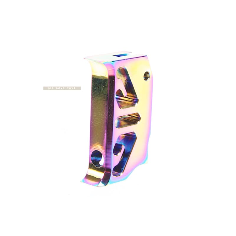 COWCOW Technology Aluminum CNC Trigger T2 for Tokyo Marui Hi - Capa / 1911 GBB Series - Rainbow - Bang Bang Airsoft