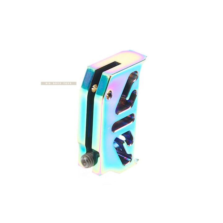 COWCOW Technology Aluminum CNC Trigger T2 for Tokyo Marui Hi - Capa / 1911 GBB Series - Rainbow - Bang Bang Airsoft