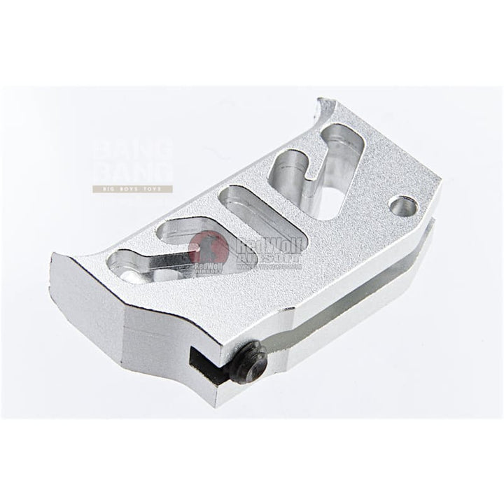 COWCOW Technology Aluminum CNC Trigger T2 for Tokyo Marui Hi - Capa & 1911 GBB - Silver - Bang Bang Airsoft