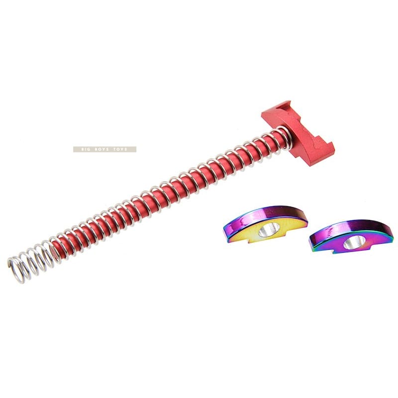 COWCOW Technology Aluminum Guide Rod Set for Action Army AAP01 GBB Airsoft - Red - Bang Bang Airsoft